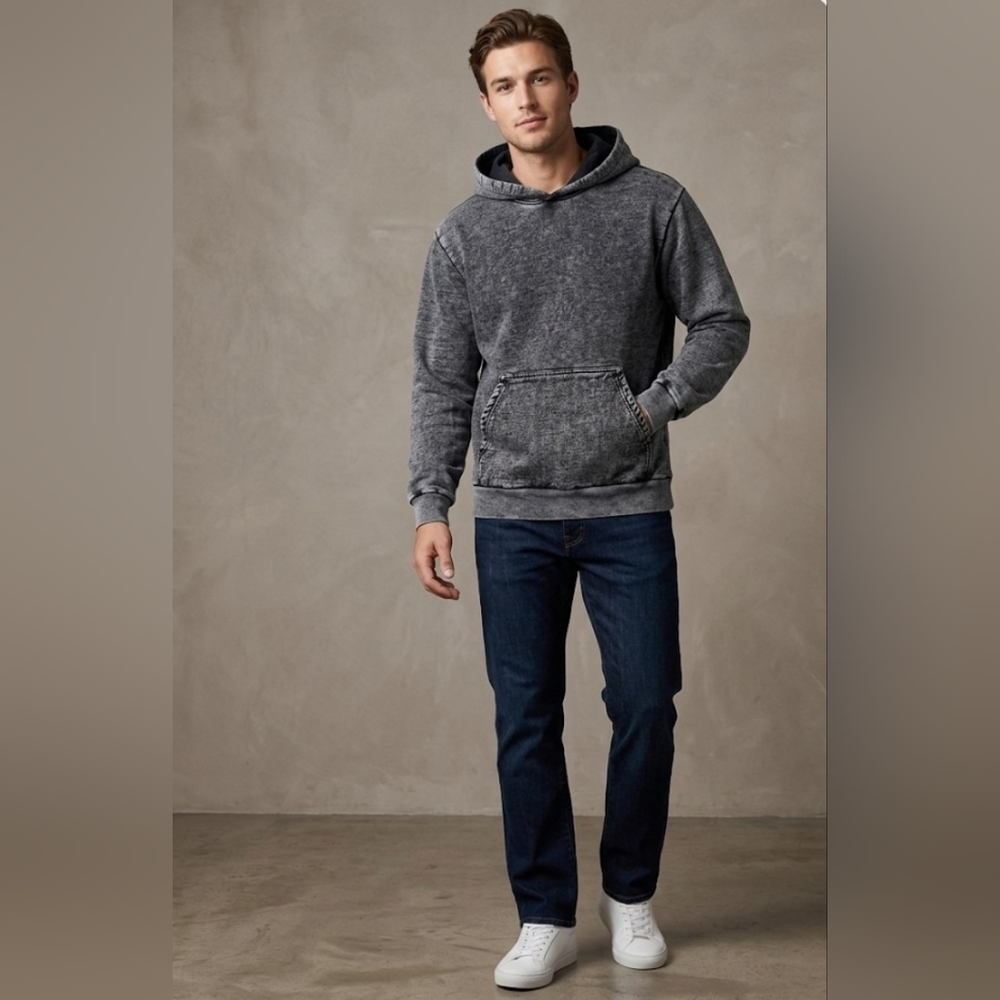 Talentless Men’s Heavyweight Mineral Wash Hoodie - Size M